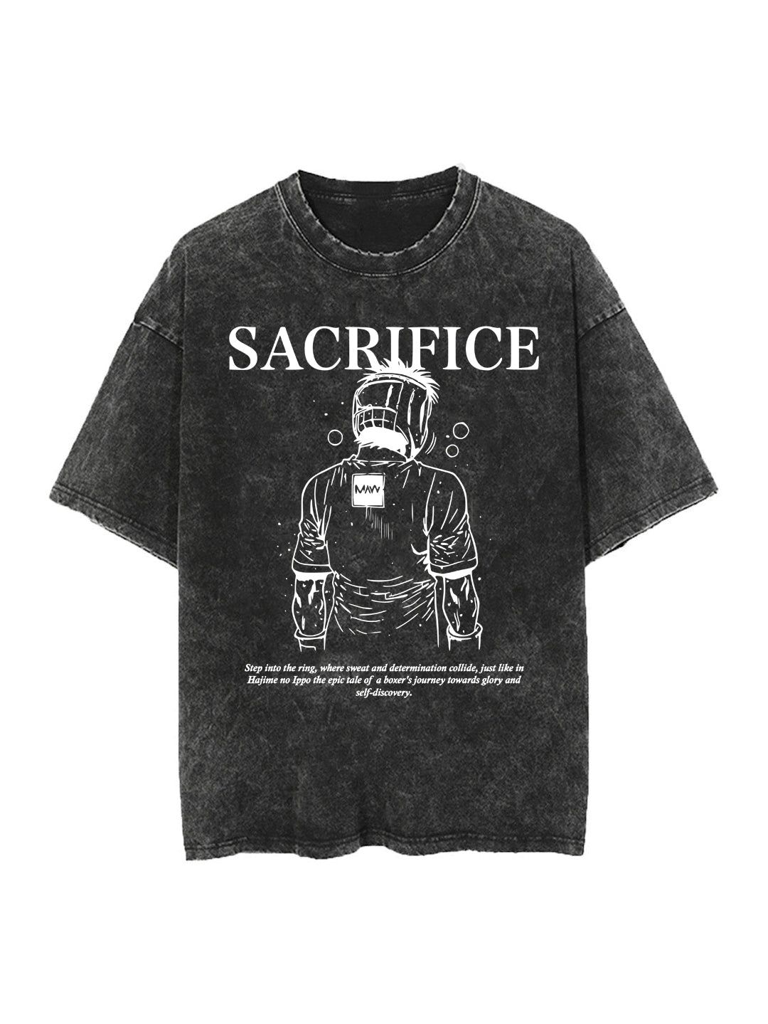 GRIT & SACRIFICE IPPO OVERSIZE VINTAGE TEE