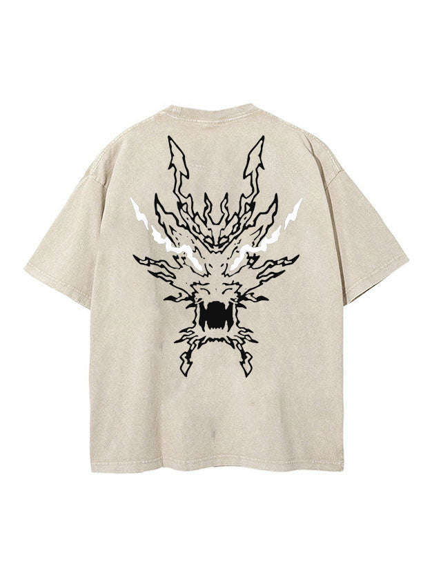 THUNDER SOUL BEIGE OVERSIZE VINTAGE TEE
