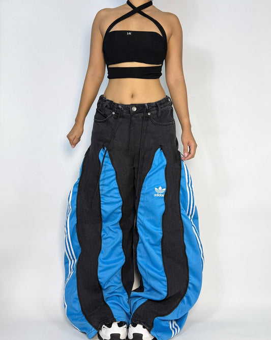 Azure Bolt Wave Hybrid Pants