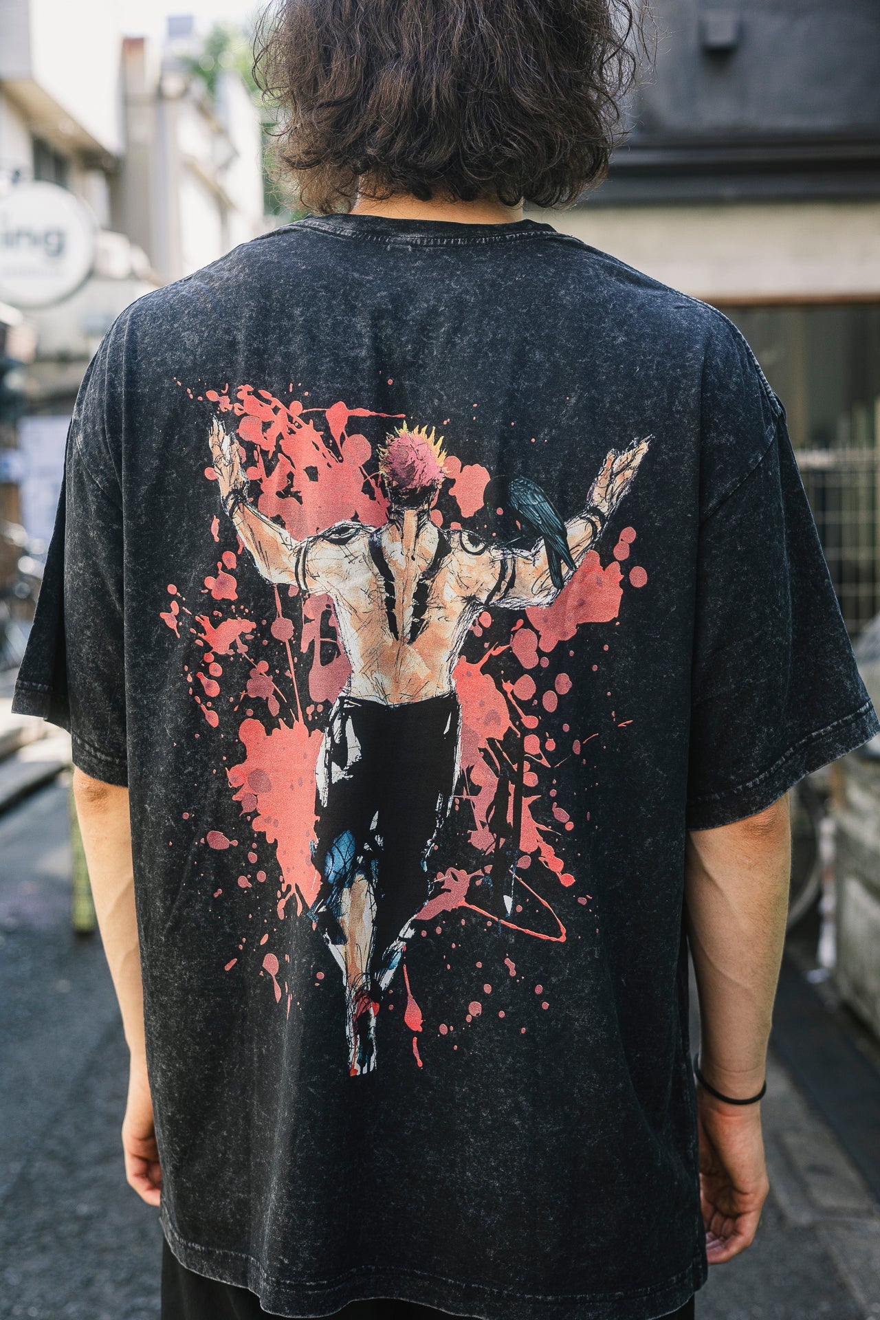 2-SIDED SUKUNA VINTAGE OVERSIZE TEE