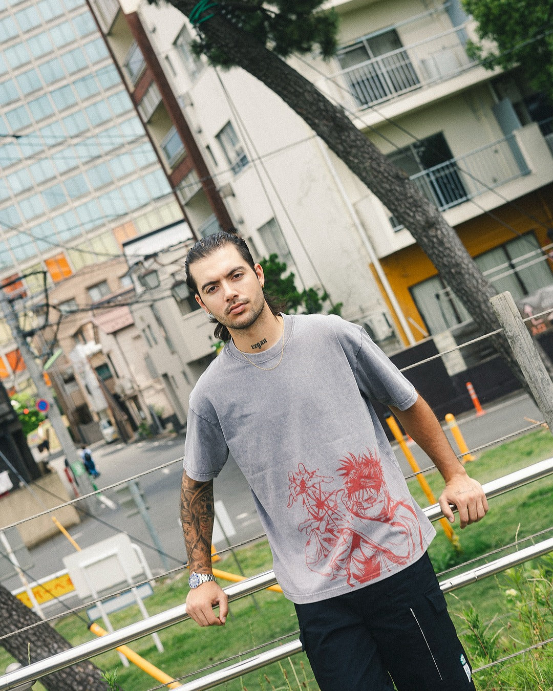 2-SIDED BLOODBOUND VINTAGE OVERSIZE TEE