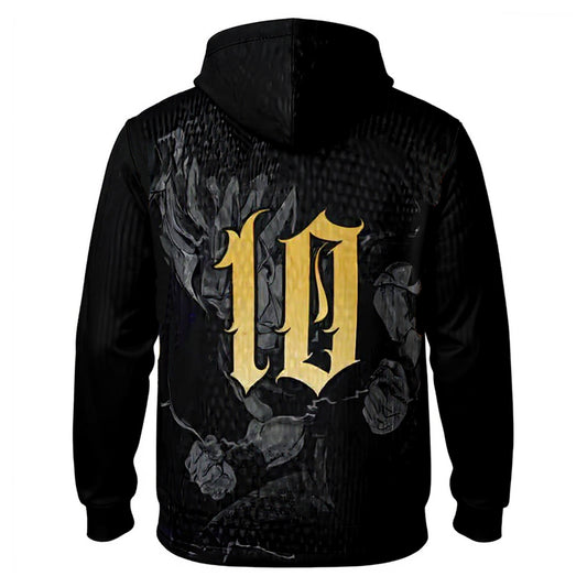 2025 Dragon Ball Vegeta Cosplay Hoodie and Pants – Black & Gold Saiyan Edition