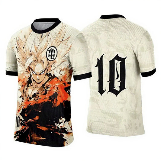 2025 Dragon Ball Goku Cosplay Football Jersey Tee
